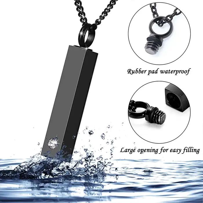 Bijoux de crémation collier d'urne pour cendres pour hommes femmes souvenirs pour cendres colliers p