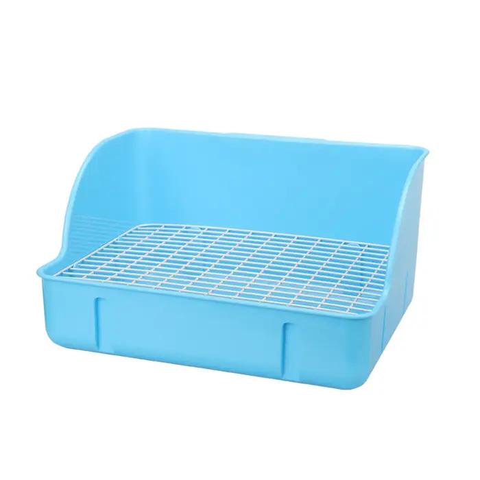 Bac à litière d'angle pour lapin, entraîneur de toilettes Durable pour furet, Hamster, cochon d'inde, petits animaux, fournitures pour animaux de compagnie, pot pour animaux