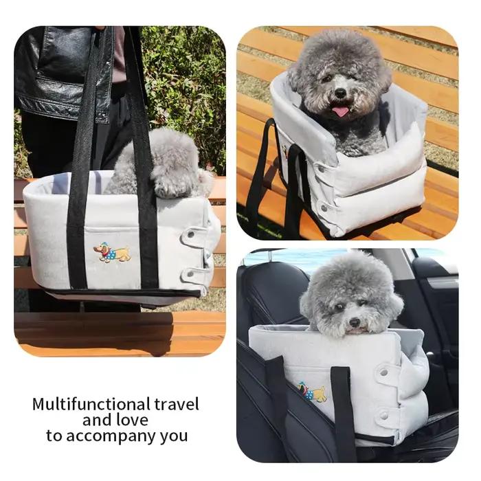 Accessoires pour animaux de compagnie : Niche de transport pour voiture pour petits chiens et chats