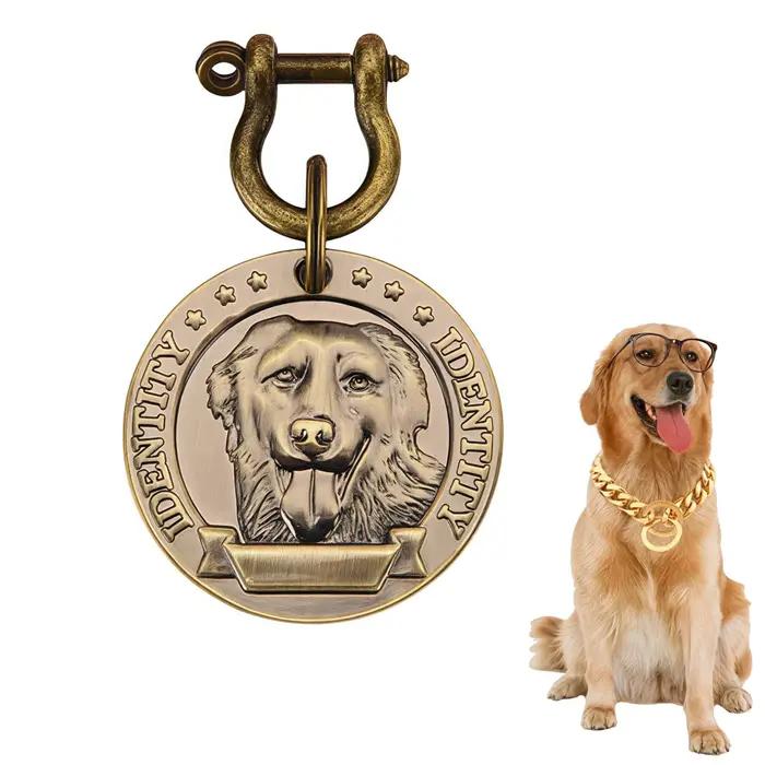 Pendentif d'identification personnalisé pour collier de chien