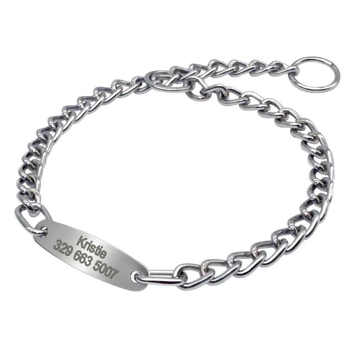 Collier ras du cou personnalisé pour chien