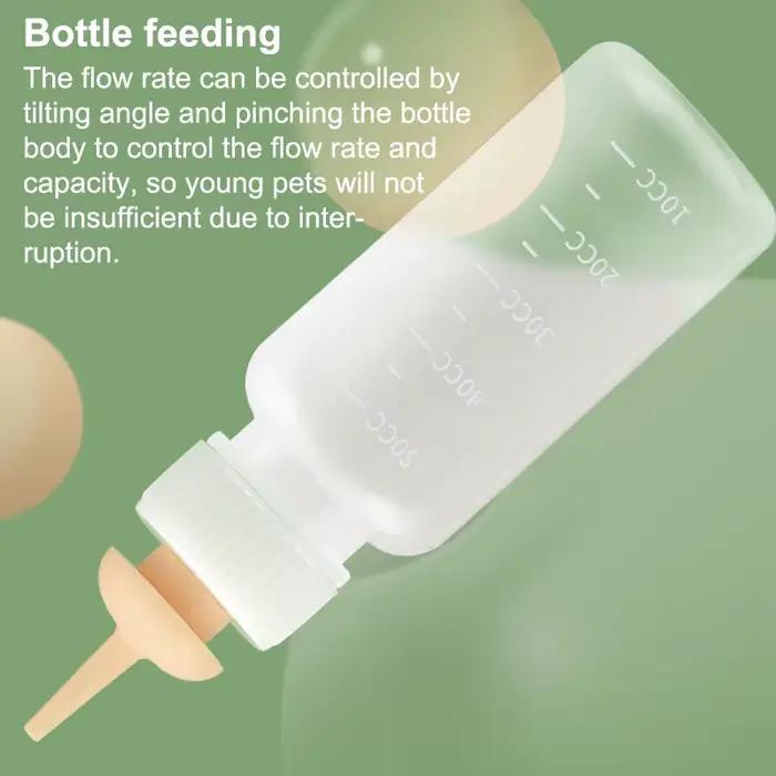 Tétine d'alimentation pour animaux de compagnie, Mini mangeoire en Silicone pour chat, pour nouveau-né, petits animaux, peut presser la bouteille de lait liquide