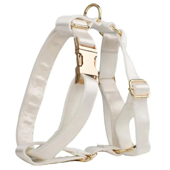 Collier, laisse et harnais pour chien en polyester imprimé par sublimation avec logo personnalisé