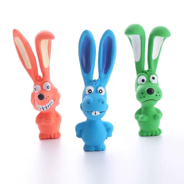 Jouet pour chien, lapin coquin, jouet à mâcher en latex