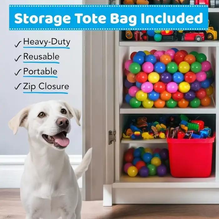 Balles de jouets pour chiens avec sac de rangement