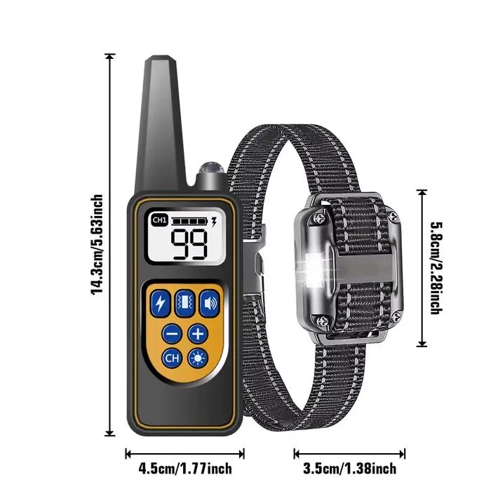 Collier d'entraînement pour chien avec télécommande