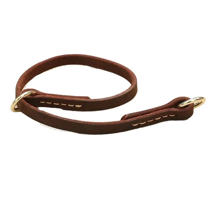 Collier de chien en cuir véritable confortable