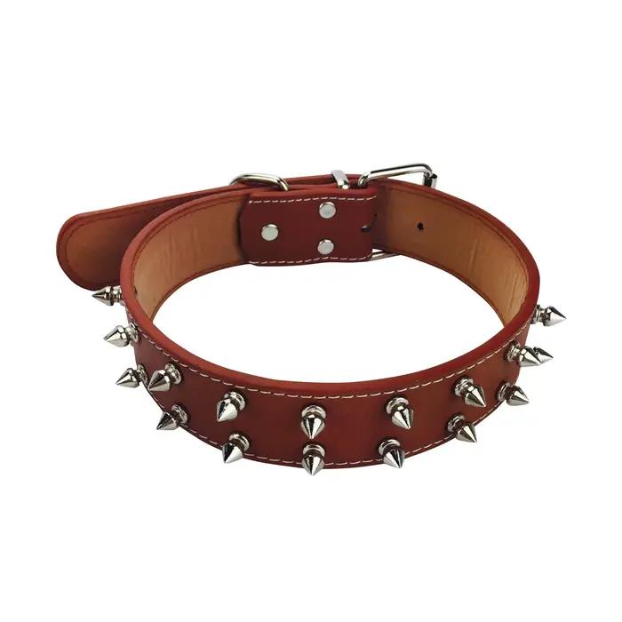 Collier en cuir pour chien et chat