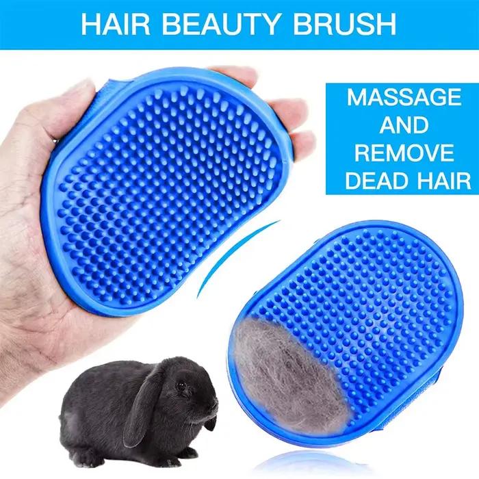 Kit de toilettage pour lapin, dissolvant de taches, peignes de nettoyage, coupe-ongles pour animaux
