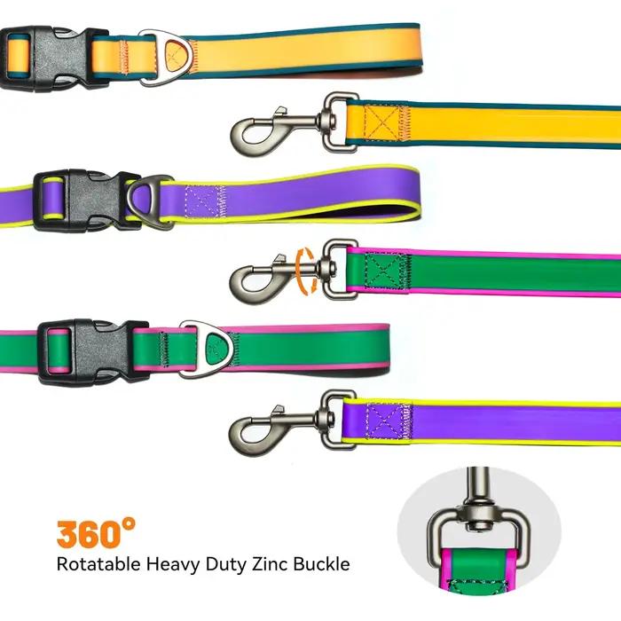 Laisse pour chien multifonctionnelle réglable en PVC
