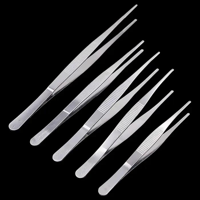 Pincettes chirurgicales vétérinaires en acier inoxydable, pincettes droites résistantes à la chaleur