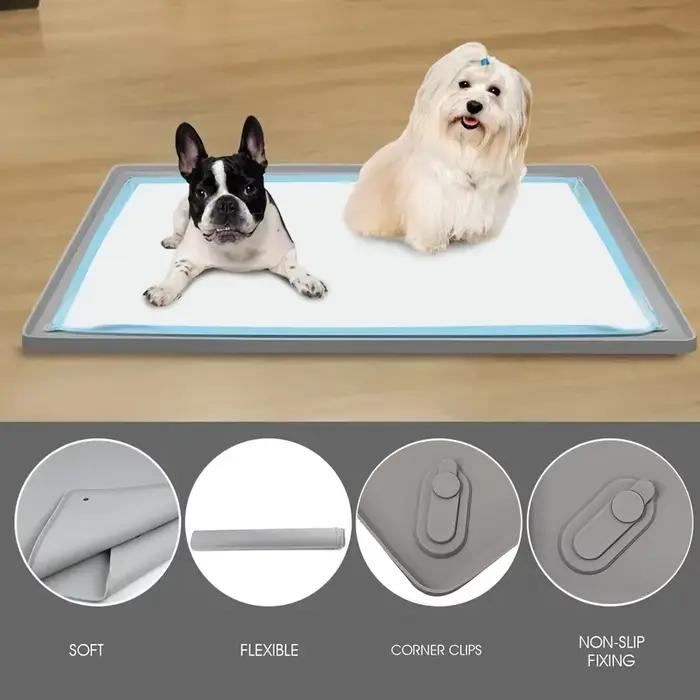 Lot de 3 tapis absorbants pour chien – Tapis barrière anti-urine