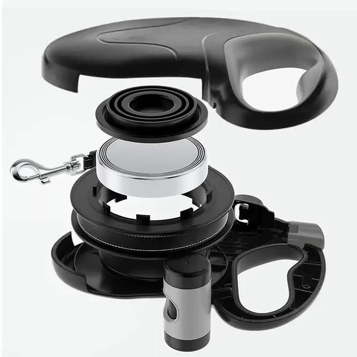 Laisse rétractable pour chien de 10 mètres avec rotation à 360° ° Poignée antidérapante et sans nœuds