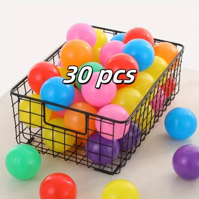 Balles de jouets pour chiens avec sac de rangement, 7 couleurs vives, anti-écrasement, grands jouets