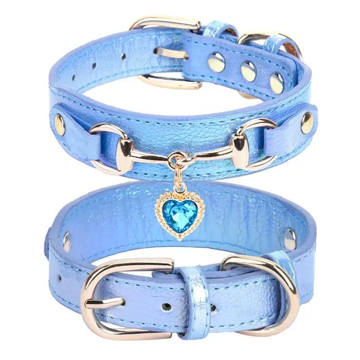 Collier pour animaux de compagnie en strass brillant