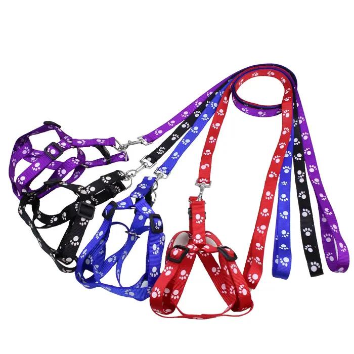 Ensemble harnais et laisse triangulaires pour chien