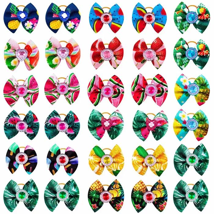 50/100 pièces petits chiens accessoires chien noeud papillon chien arcs petit chien cheveux accessoi