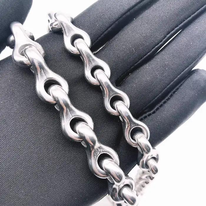 HQ-Collier de bain en acier inoxydable solide, 304 Keel P JODog, laisse pour petits animaux de compa