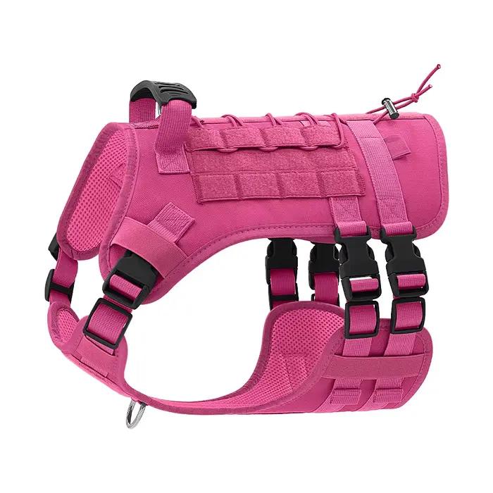 Harnais anti-traction pour chien avec poignée, gilet rembourré doux, contrôle facile, réfléchissant,