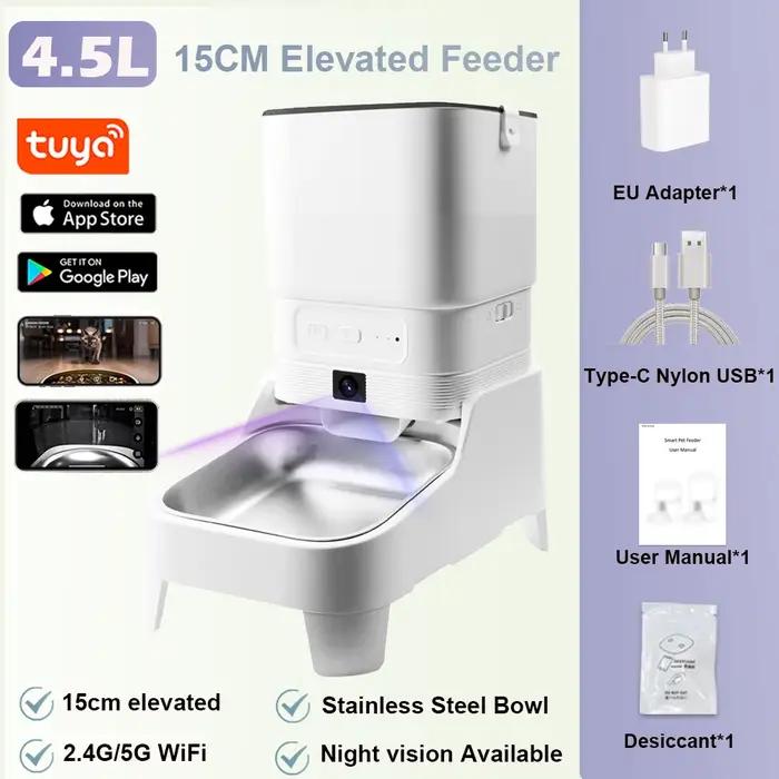 Distributeur automatique de nourriture pour chats et chiens