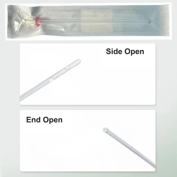 Cathéter pour chat avec stylet, 10 pièces/boîte, trou d'extrémité 3Fr, trous latéraux 4Fr, cathéters