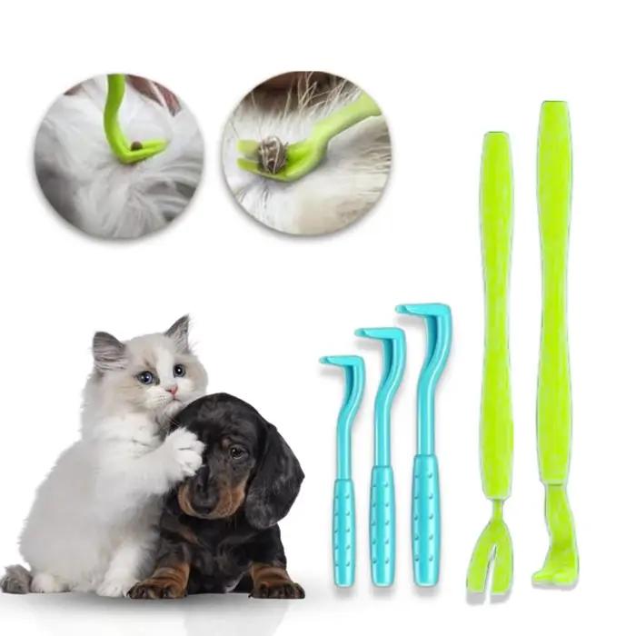 Kit de 3 pinces à tiques portables pour animaux de compagnie