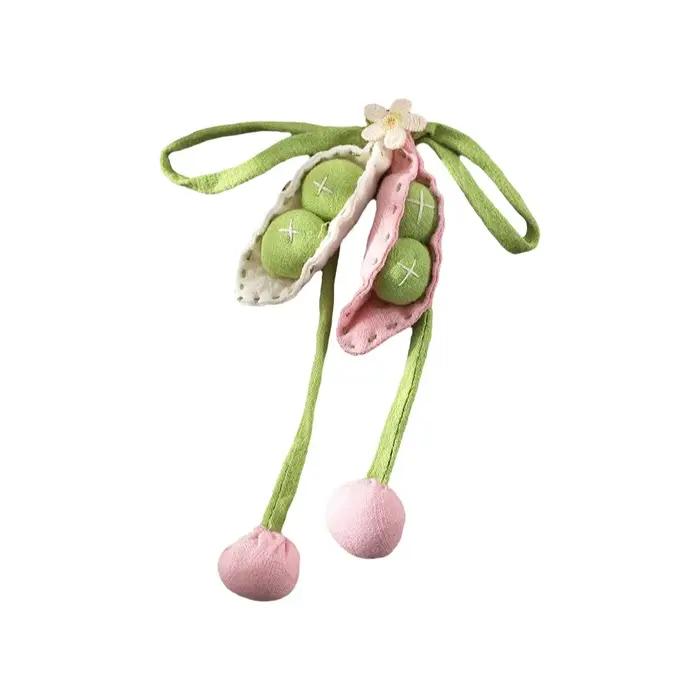 Accessoires en tissu motif pois