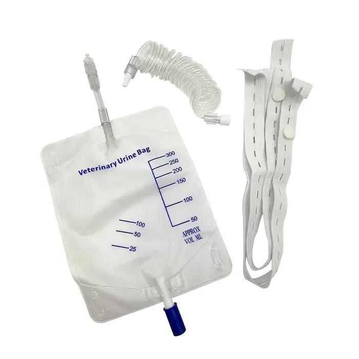 Sac à urine anti-reflux spécifique en PET de 300 ml pour chat et chien