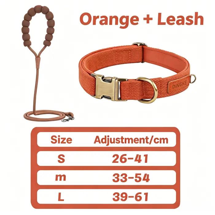 Collier et laisse personnalisés pour chien en cuir PU