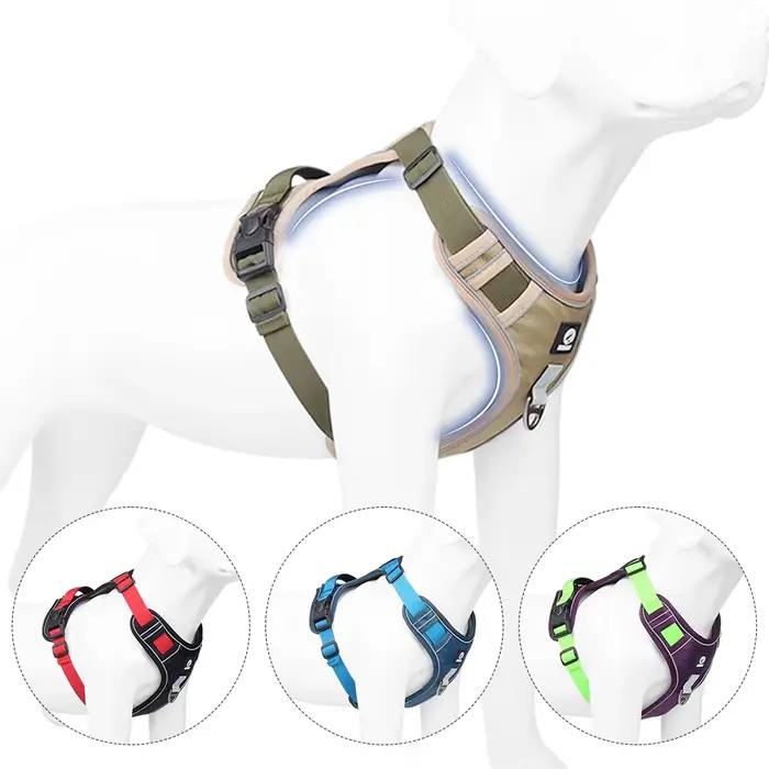 Harnais à dégagement rapide pour chien, gilet en Nylon, respirant, réglable, pour animaux de compagn
