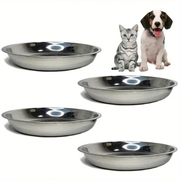 Bols de nourriture pour chat en acier inoxydable