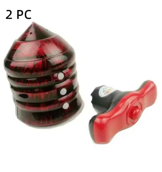 Jouets Flash lumière LED jouet sonore jouet électroluminescent ligne Laser Gyro filature Gyro Imitation bois Gyro musique Gyroscope musique Gyro