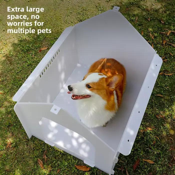 Nichoir extérieur pour chien, imperméable, résistant aux intempéries et aux rayons UV, pour chiens de taille moyenne, abri de cour extérieur, chenil rural