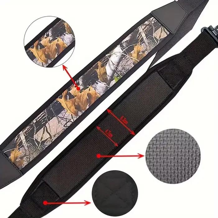 Étuis de chasse harnais à 2 points avec émerillons épaulettes durables longueur de la sangle d'épaule bretelles réglables en Nylon