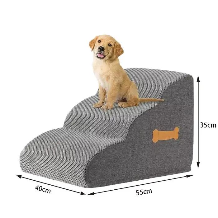 Escalier/Rampe pour animaux de compagnie à 2/3 marches en mousse haute densité