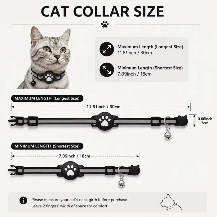 Ensemble de localisateurs GPS pour animaux de compagnie (chats et chiens), collier de suivi, accessoires pour animaux, compatible avec Apple Find My