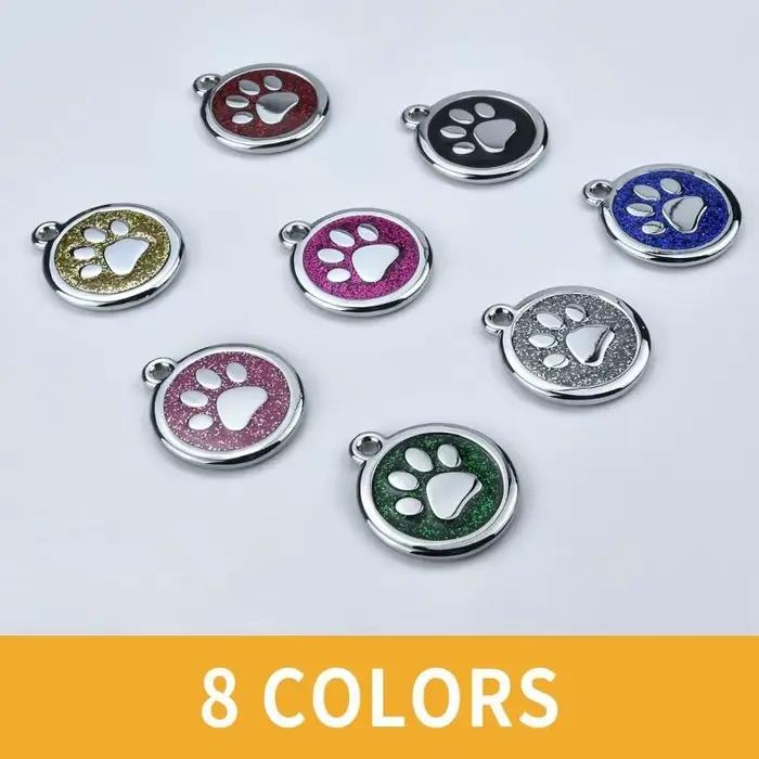 Médaille personnalisée pour collier de chien avec nom gravé