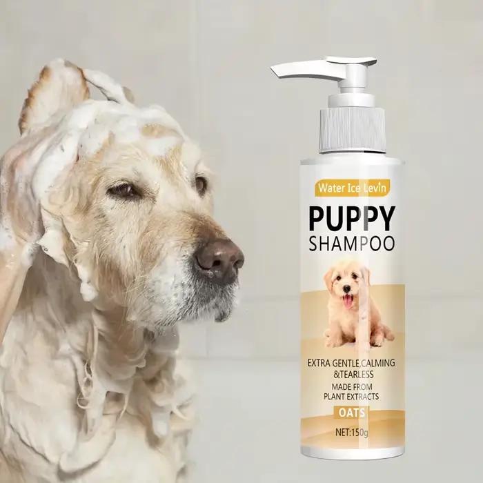 Shampoing apaisant pour chiots à l'avoine pour peaux sensibles