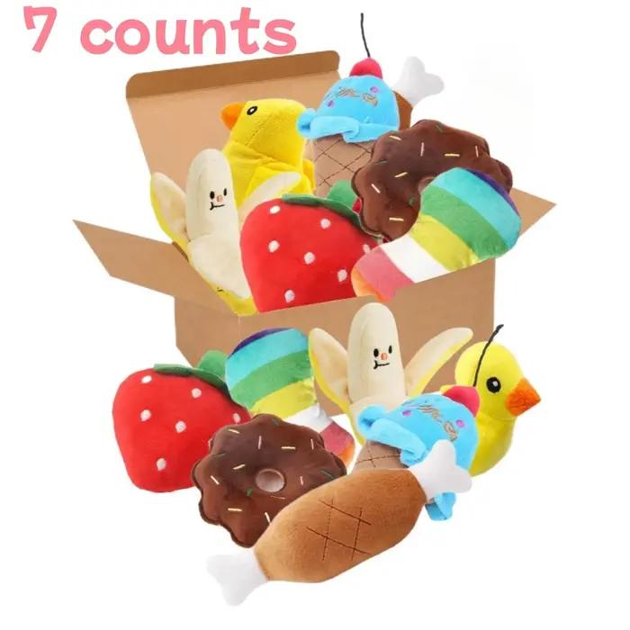 Ensemble de 7 jouets sonores pour chiots