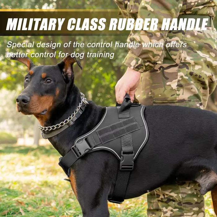 Harnais tactique pour chien, Doberman Pinscher, gilet d'entraînement pour animaux de compagnie, harnais pour petits, moyens et grands chiens, antidéflagrant