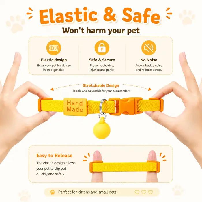 Collier GPS pour chat - Portée illimitée/Dispositif de suivi/Mode anti-perte pour animaux de compagnie - Taille réglable (21-32CM) - Compatible avec Apple Find My