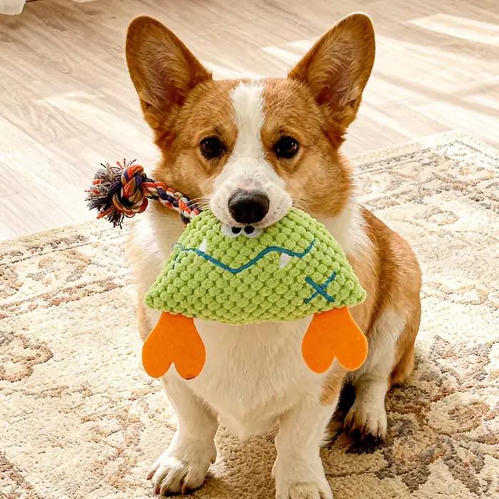 Jouet à mâcher pour chien en peluche interactif et amusant