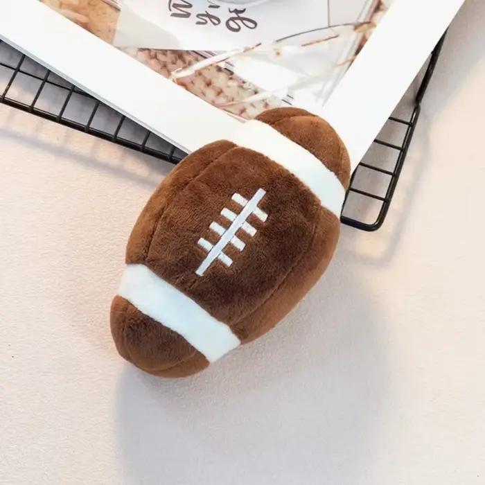 Jouet pour chien en forme de ballon de football et de rugby : Jouet interactif pour l'entraînement des chiots, jouet à mâcher pour soulager les dents et amuser les chiens énergiques