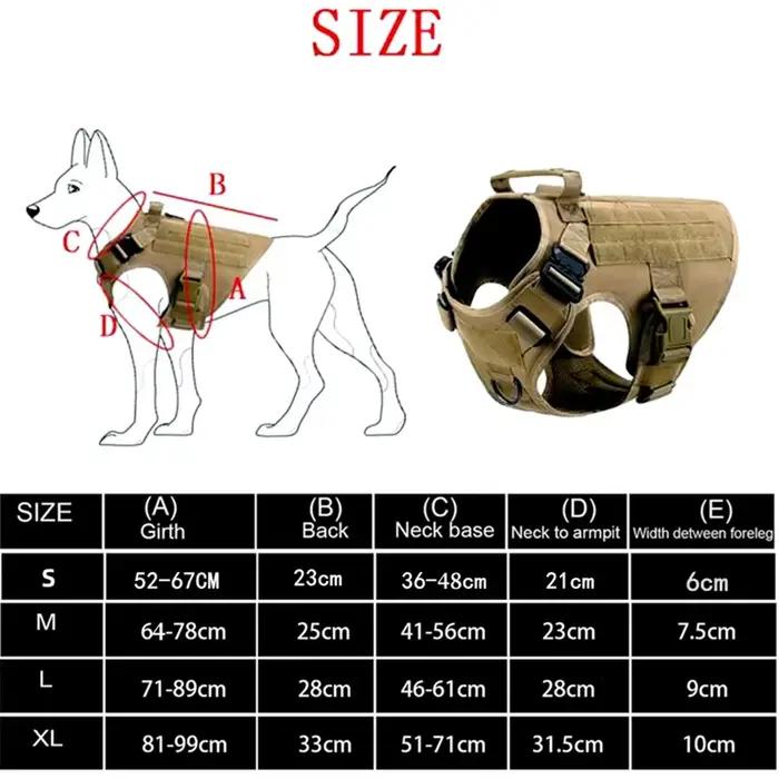 Gilet militaire tactique pour animaux de compagnie, berger allemand Golden Retriever, ensemble harna
