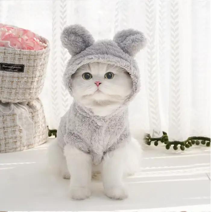 Manteau en polaire doux pour animaux de compagnie, pour chiens et chats de petite et moyenne taille,