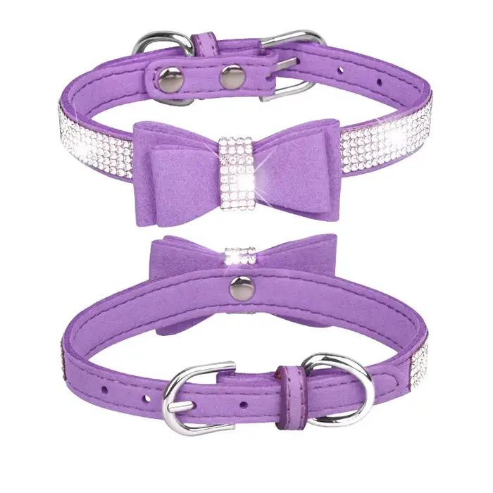 Collier pour animaux de compagnie brillant strass