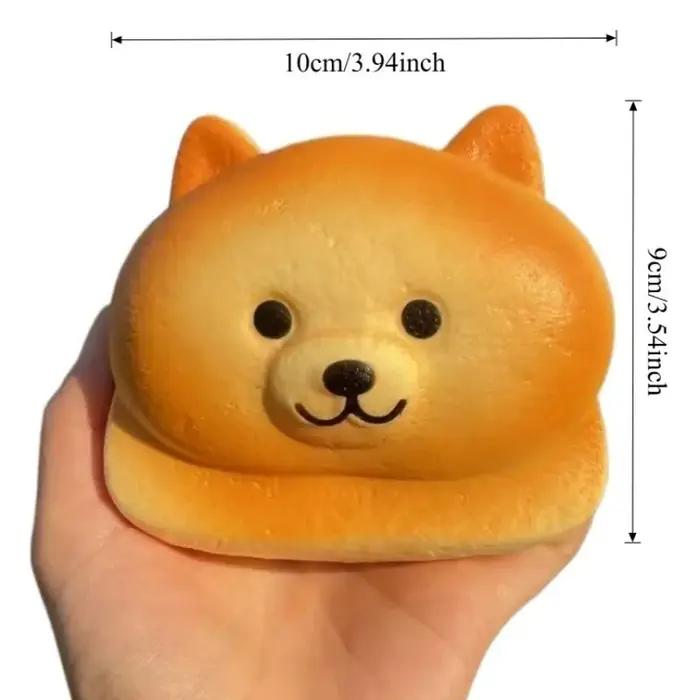 Jouets anti-stress en forme de pain Husky mignon et moelleux