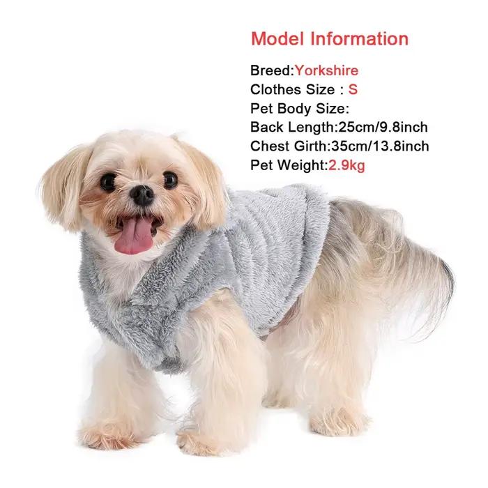 Vêtements en molleton doux pour chiens de compagnie