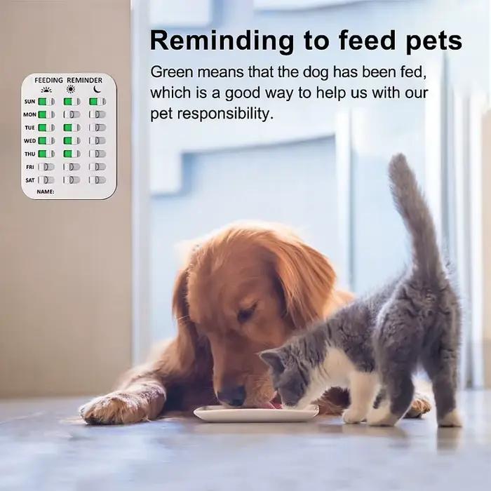 Tableau d'enregistrement d'alimentation pour animaux de compagnie