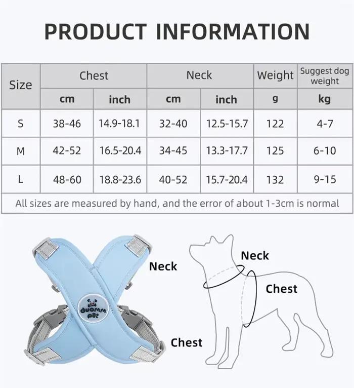 Ensemble Harnais et Laisse pour Chien, Sangle de Poitrine Respirante Réfléchissante pour Bouledogue